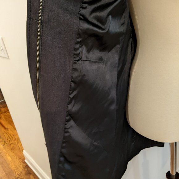 Tahari dark denim trench coat - Small - Picture 5 of 8